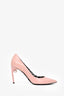 Nicolas Kirkwood Pink Patent Leather Faux Pearl Embellished Heels Size 36
