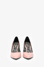 Nicolas Kirkwood Pink Patent Leather Faux Pearl Embellished Heels Size 36