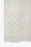 Louis Vuitton White Monogram Wool Silk Large Scarf