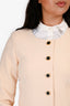 Pre-Loved Chanel™ Cream Wool Blazer Skirt Set Size 38
