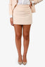 Pre-Loved Chanel™ Cream Wool Blazer Skirt Set Size 38