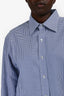 Tom Ford Blue/White Houndstooth Shirt Size 5 Mens