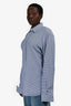 Tom Ford Blue/White Houndstooth Shirt Size 5 Mens