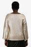 St. John Metallic Chunky Knit Sweater Size M