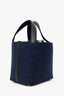 Hermès 2020 Navy/Black Feutre & Swift Picotin Lock 18