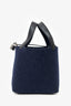 Hermès 2020 Navy/Black Feutre & Swift Picotin Lock 18