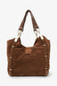 Celine Brown Suede Fringed Dimitri Hobo