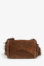 Celine Brown Suede Fringed Dimitri Hobo