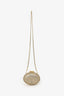 Christian Louboutin Gold Metallic Spike 'Mina Minaudière' Clutch (As Is)
