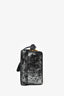Mark Cross Black/Silver Velvet Top Handle With Strap