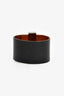 Hermès 2014 Black Leather Wide Stud Cuff