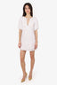 Frame White Lace Puff Sleeve Mini Dress Size M
