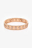 Van Cleef & Arpels 18K Yellow Gold Diamond Set Perlée Clovers Small Model Bangle