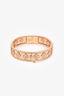 Van Cleef & Arpels 18K Yellow Gold Diamond Set Perlée Clovers Small Model Bangle