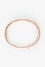 Van Cleef & Arpels 18K Yellow Gold Diamond Set Perlée Clovers Small Model Bangle