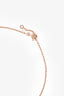 Hermès 18K Rose Gold Diamond Set Amulette Constance Necklace