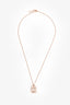 Hermès 18K Rose Gold Diamond Set Amulette Constance Necklace