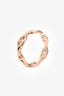 Hermès 18K Rose Gold Small Model Chaine d'ancre Enchainee Ring Size 55