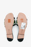 Christian Dior Green Canvas D'way Slides Size 36.5
