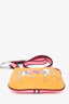 Hermès Yellow/Pink Leather Carre Pocket Pouch with Strap