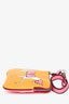 Hermès Yellow/Pink Leather Carre Pocket Pouch with Strap