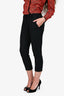 Prada 2009 Black Cropped Slim Fit Pants Size 36S