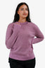 Acne Studios Purple Cashmere Crewneck Knit Sweater Size XXS