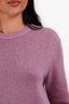Acne Studios Purple Cashmere Crewneck Knit Sweater Size XXS