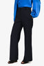 Victoria Beckham Navy Wool Wide Leg Pants Size 6