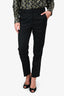 Nili Lotan Black Wool Tapered Pants + Blazer Set Size 4