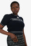 Christian Dior Blue Wool/Cashmere Logo Sweater Size 8 US