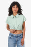 Mossman Green Cotton 'Wanderlust' Crop Top Size 8