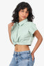 Mossman Green Cotton 'Wanderlust' Crop Top Size 8
