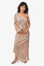 Elle Zeitoune Rose Gold Sequin 'Leon' Dress Size 8