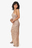 Elle Zeitoune Rose Gold Sequin 'Leon' Dress Size 8