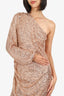 Elle Zeitoune Rose Gold Sequin 'Leon' Dress Size 14