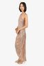 Elle Zeitoune Rose Gold Sequin 'Leon' Dress Size 14