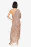 Elle Zeitoune Rose Gold Sequin 'Leon' Dress Size 14