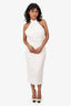 Elle Zeitoune White Lace Halter 'Marcela' Dress Size L