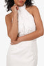 Elle Zeitoune White Lace Halter 'Marcela' Dress Size L
