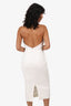 Elle Zeitoune White Lace Halter 'Marcela' Dress Size L