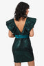 Elle Zeitoune Green Sequin 'Marla' Dress Size L