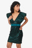 Elle Zeitoune Green Sequin 'Marla' Dress Size S