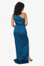 Elle Zeitoune Blue One Shoulder 'Wenona' Gown Size 8