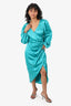 Elliatt Blue Satin 'Contessa' Midi Dress Size S