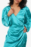 Elliatt Blue Satin 'Contessa' Midi Dress Size S