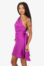 Misha Purple Halter 'Lillin' Mini Dress Size S