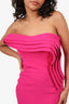 Nicole Bakti Pink Strapless Midi Dress Size S