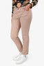 Brunello Cucinelli Pink Straight Leg Jeans Size 6