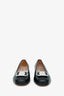 Salvatore Ferragamo Vintage Black Leather Buckle Flats Size 4.5